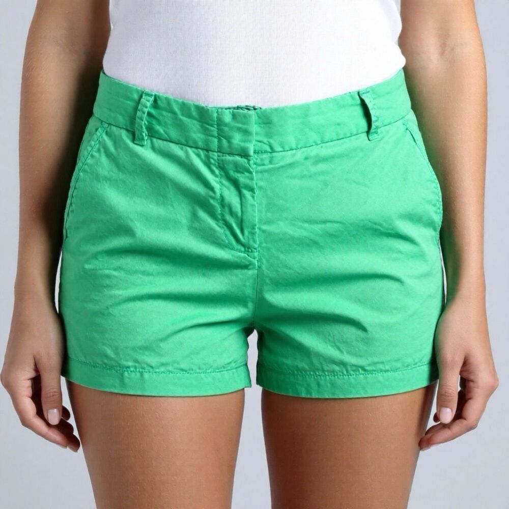 J. Crew Green Chino Shorts 6 Preppy Classy Coastal Beach Y2K Minimalist Artsy